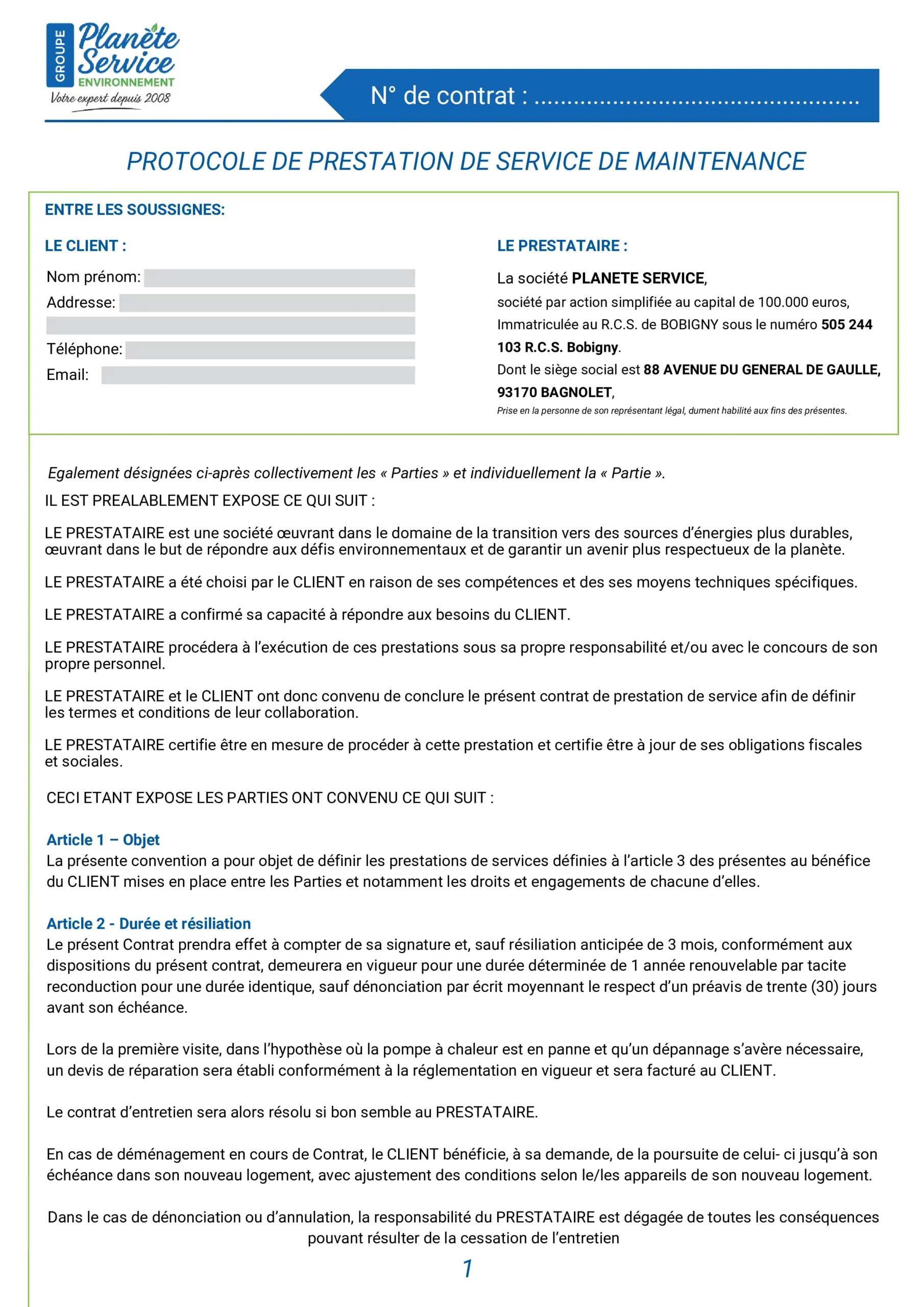 CONTRAT DE MAINTENANCE (2)