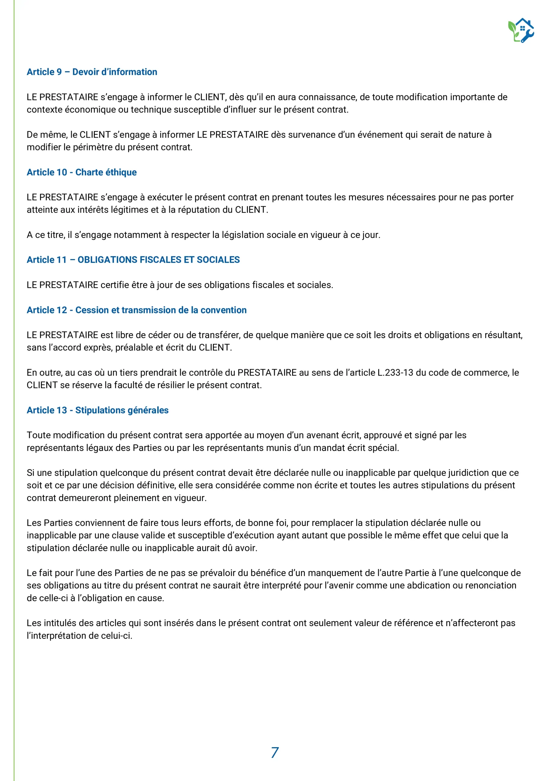 CONTRAT DE MAINTENANCE (8)
