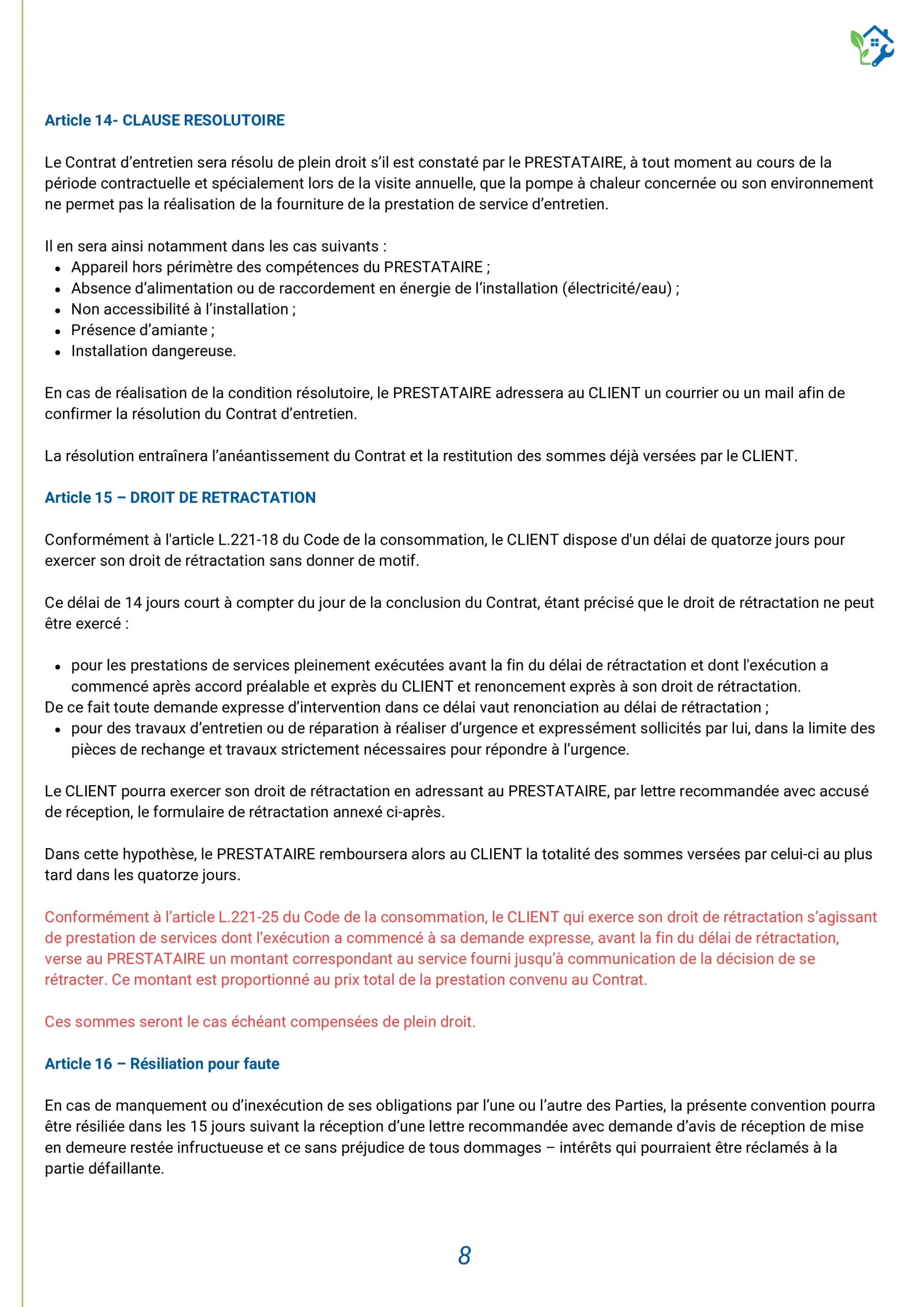 CONTRAT DE MAINTENANCE (9)