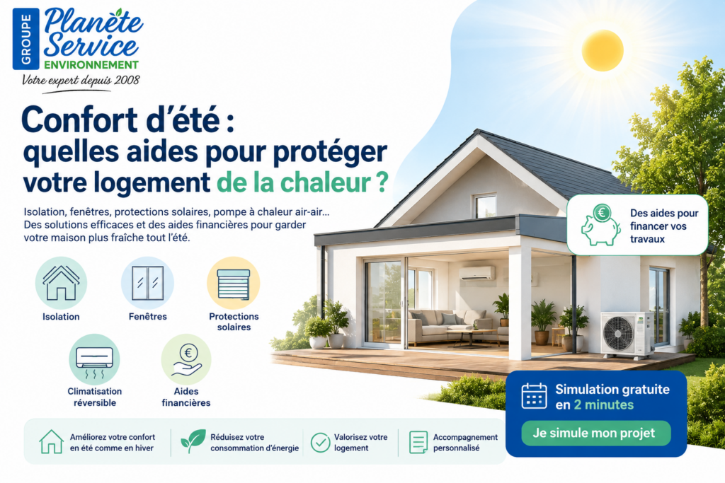 Confort d’été : quelles aides pour protéger votre logement de la chaleur ?