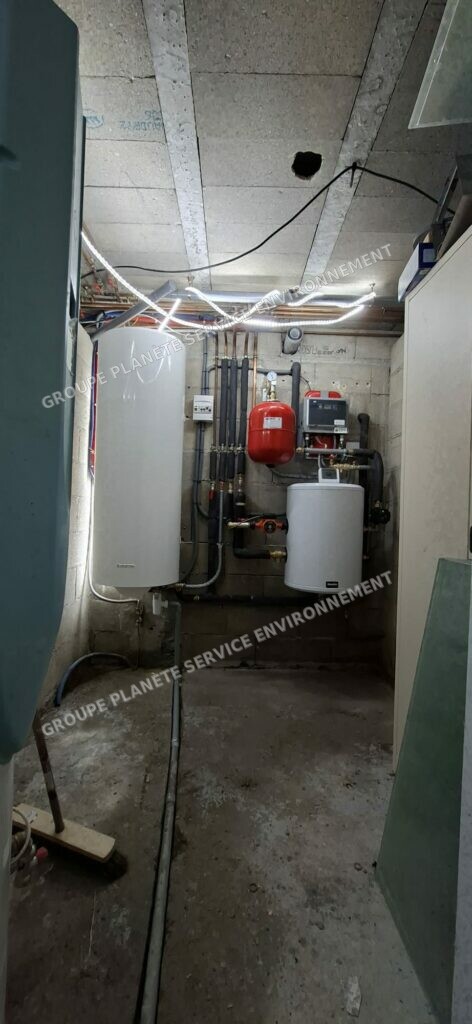 Après travaux — Installation d’une pompe à chaleur Intuis 11 kW monophasée et d’un ballon électrique 200 L à Saint-Denis