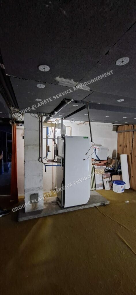 Avant travaux — Remplacement d’une ancienne chaudière par une PAC Intuis 11 kW à Chérisy