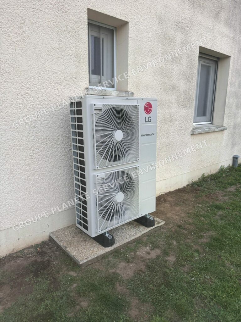 PAC LG Therma V 14 kW et ballon thermodynamique à Olivet