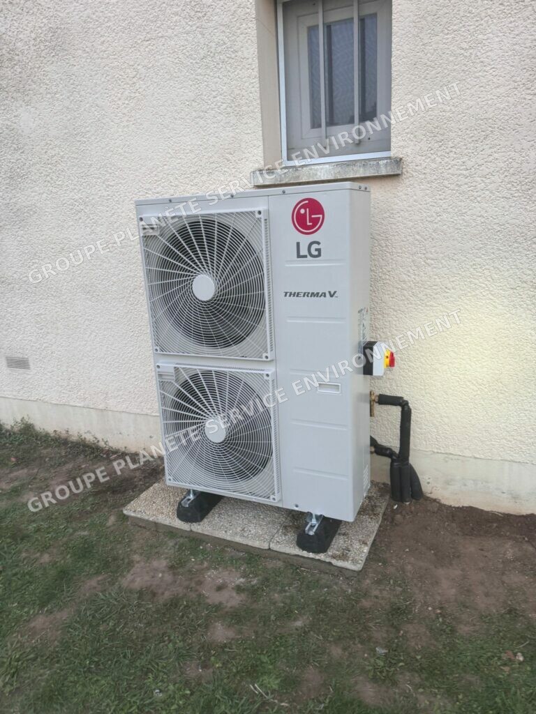 PAC LG Therma V 14 kW et ballon thermodynamique à Olivet