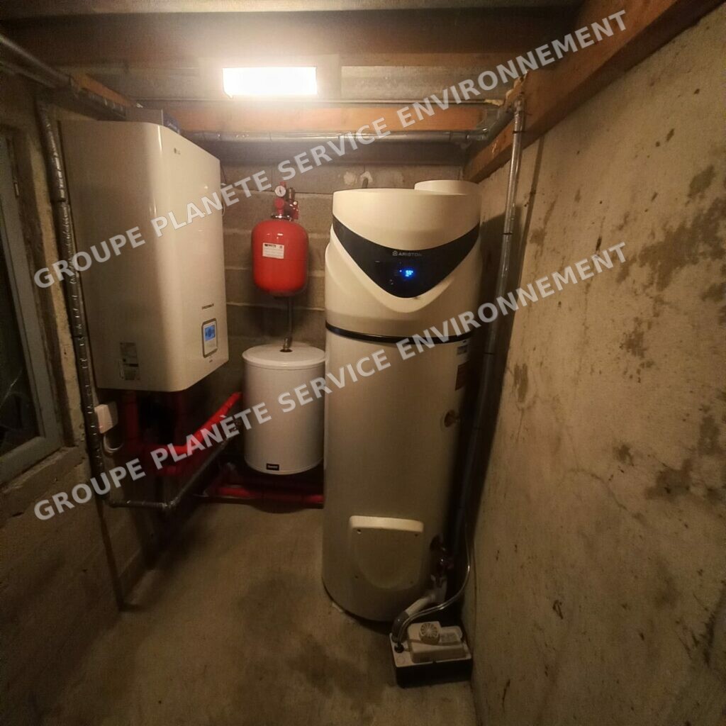 Après travaux — PAC LG 16 kW et ballon thermodynamique à Villiers-le-Bel