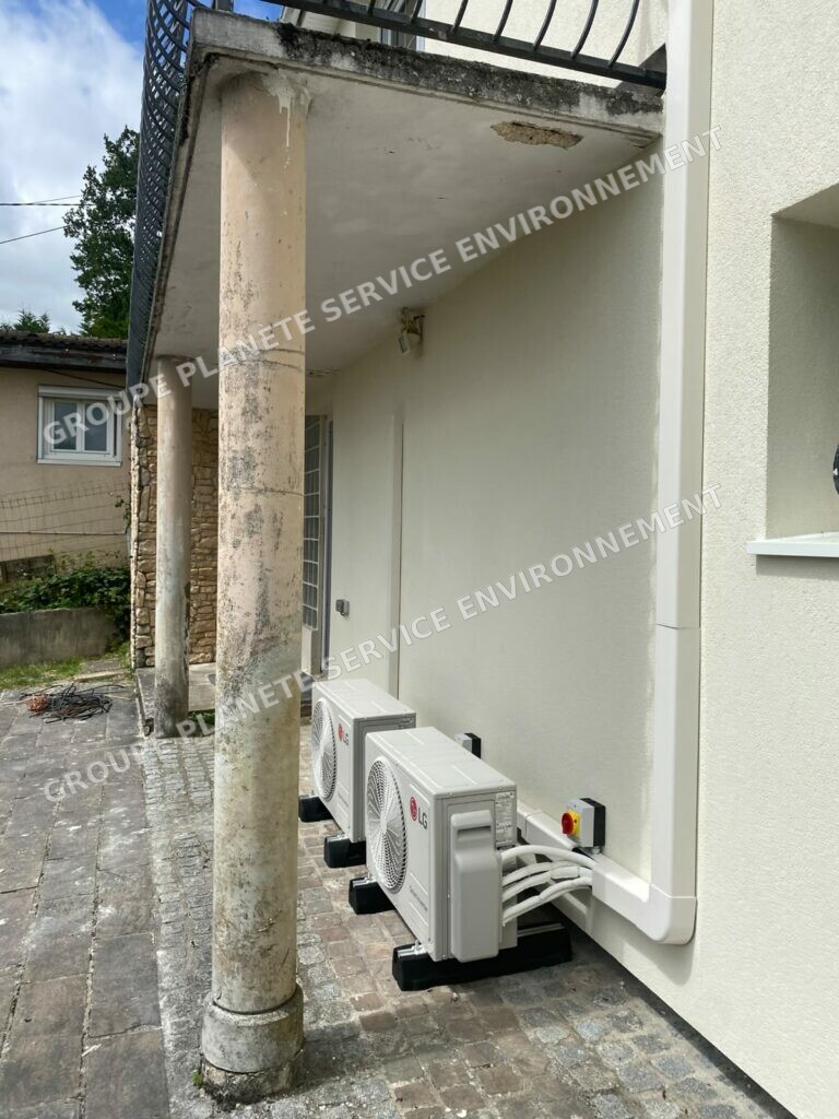 Installation d’une pompe à chaleur air/air LG multisplit à Montlhéry