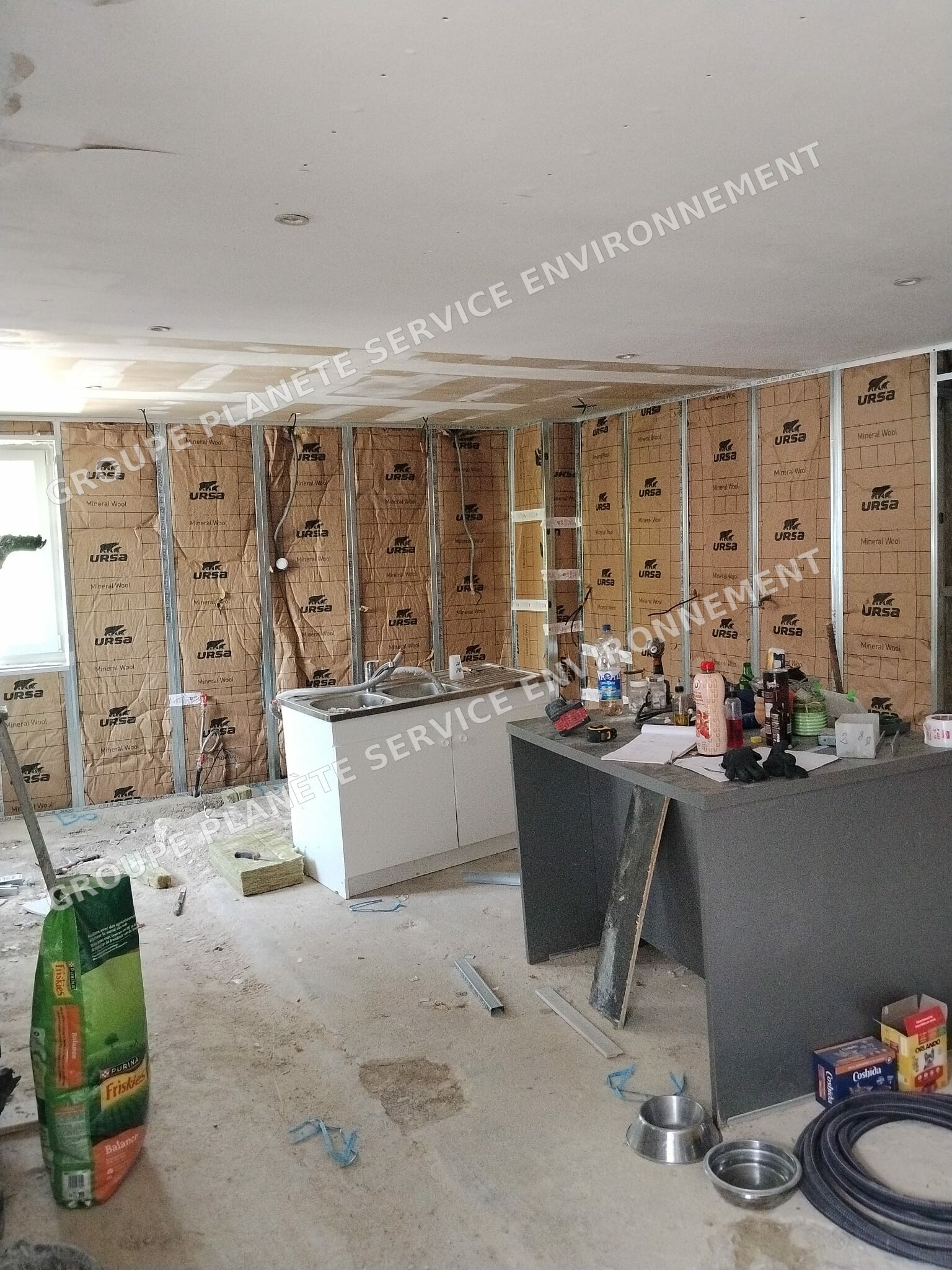 Isolation thermique par l’intérieur de 75 m² à Chenevelles