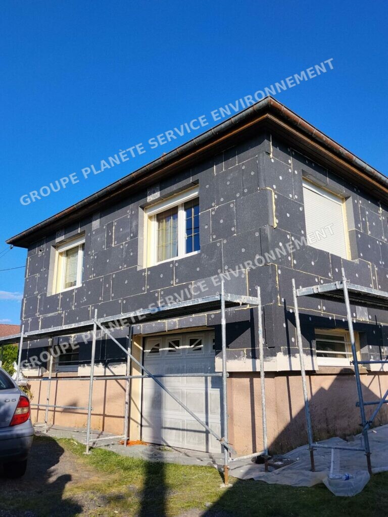 Isolation thermique par l’extérieur d’une maison à Fontenay – 113 m²