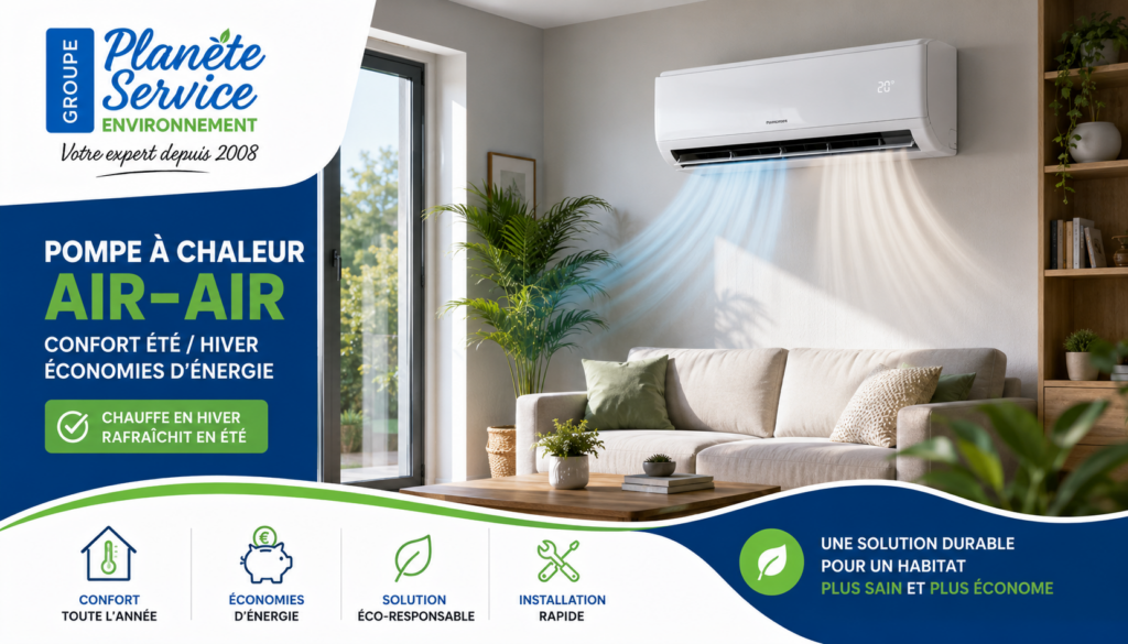 Pompe à chaleur air-air : une solution efficace pour gagner en confort toute l’année
