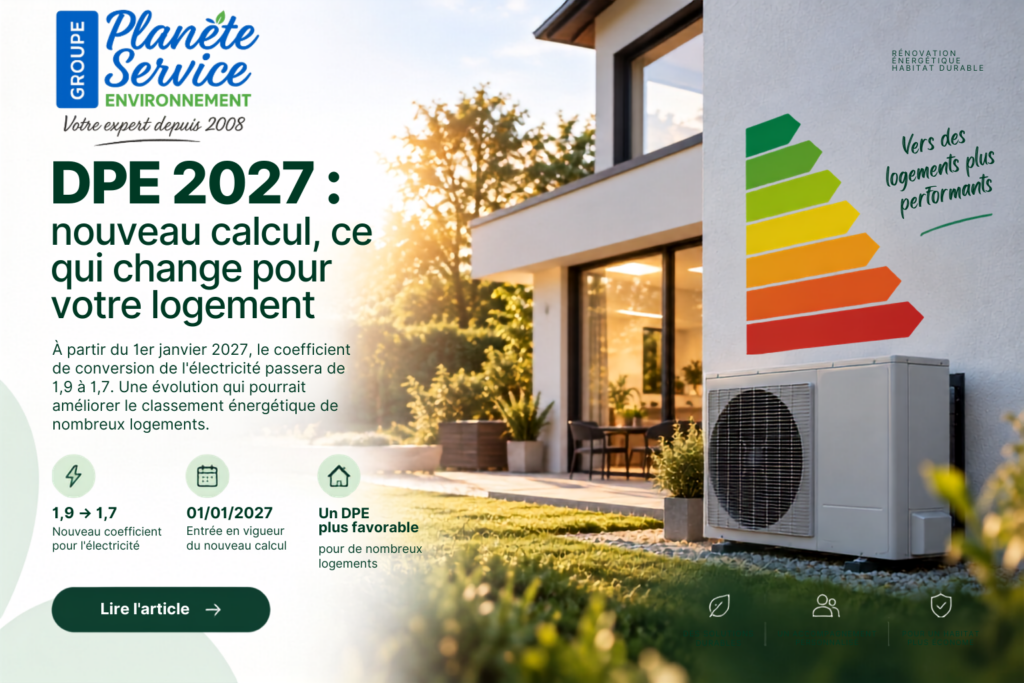 DPE 2027 : nouveau calcul, ce qui change pour votre logement