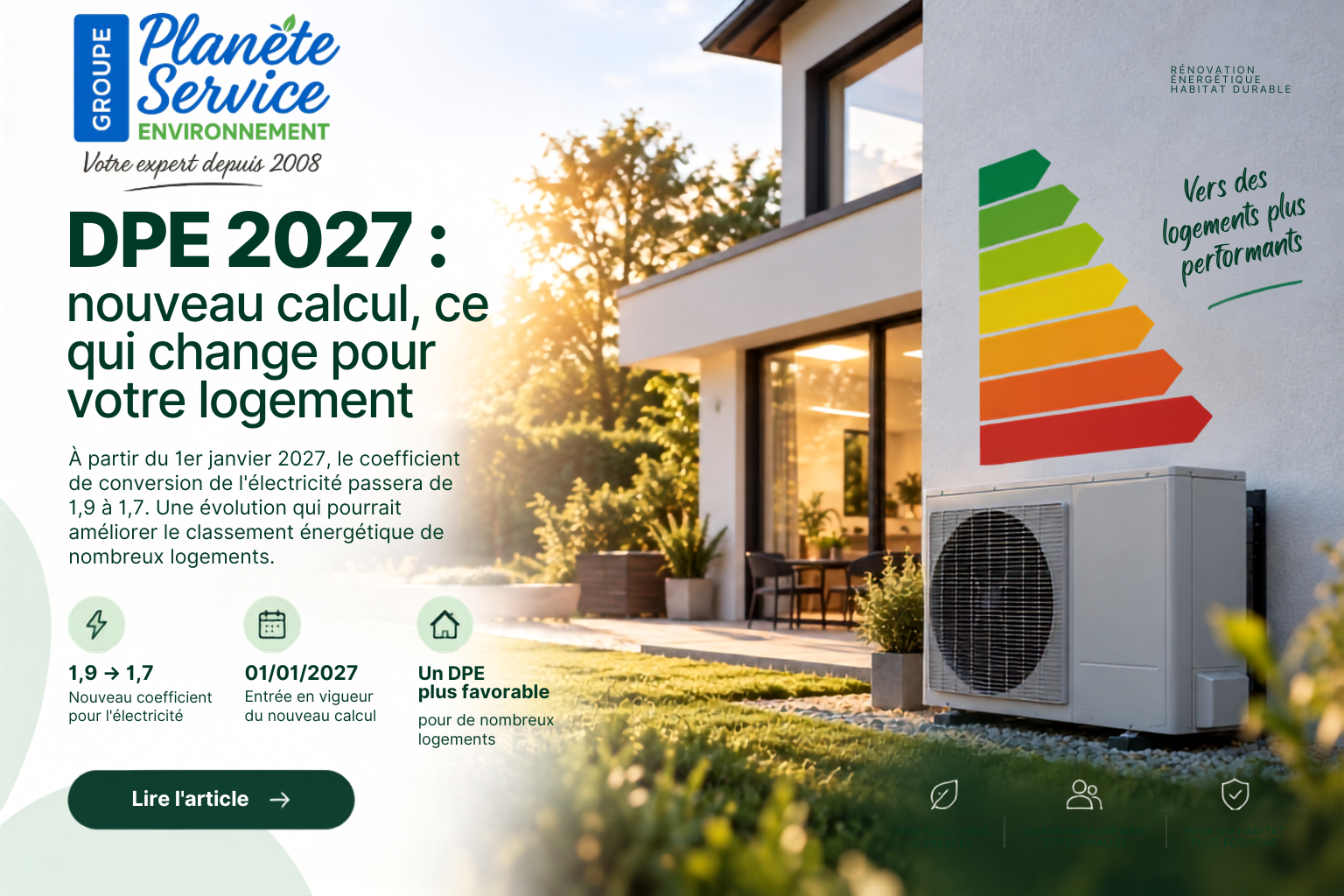 DPE 2027 : nouveau calcul, ce qui change pour votre logement