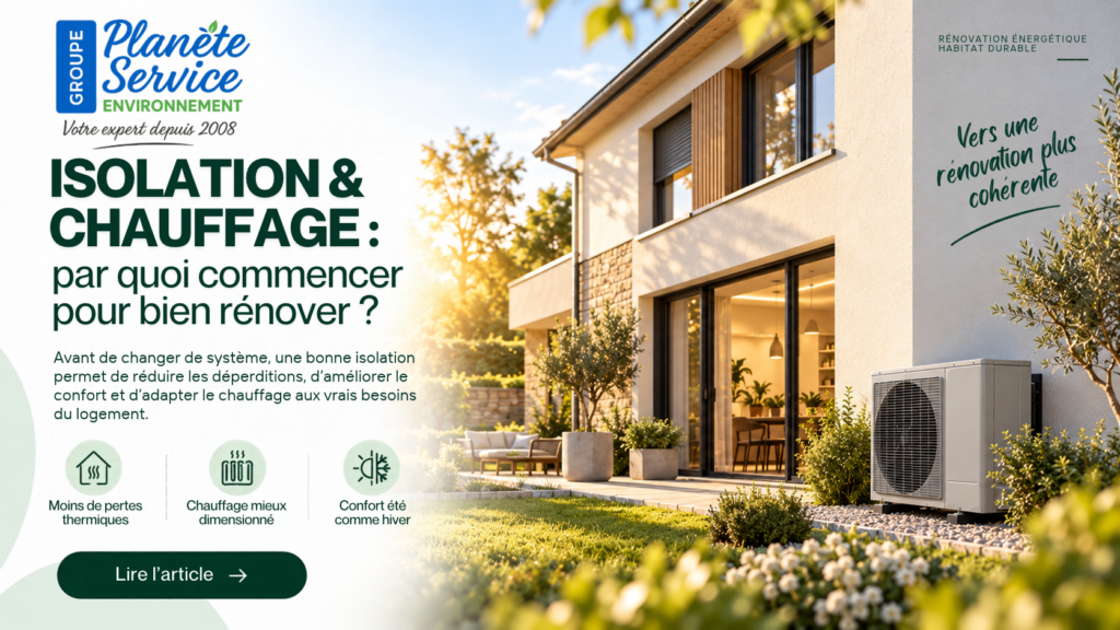 Isolation et chauffage : pourquoi rénover sa maison dans le bon ordre ?