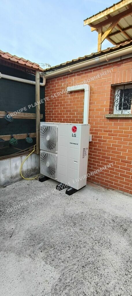 Installation d’une pompe à chaleur LG 16 kW à Marquette-en-Ostrevant (59)